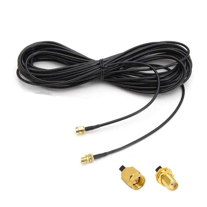 CORONIR 66ft SMA Extension Cable SMA Male to SMA Female RF Connector Adapter WiFi Antenna Extension Cable Cellular Antenna Extension - Image 1